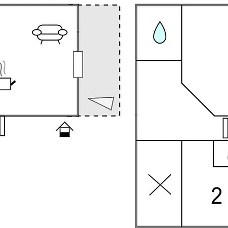 2 Bedroom Cozy In Gouville-sur-Mer