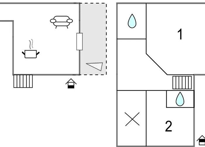 2 Bedroom Cozy In Gouville-sur-Mer